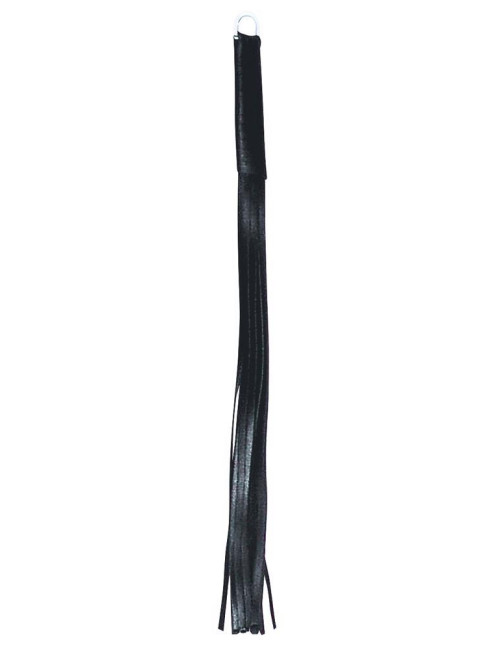 Zado Skórzany Pejcz BDSM 45cm z Piórkami