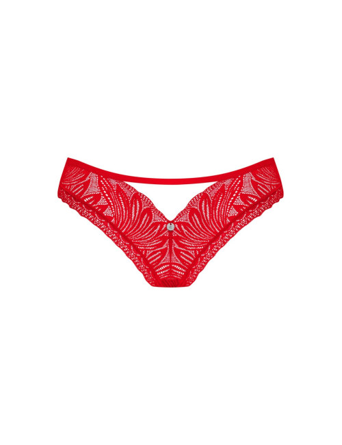 Obsessive Chilisa Czerwone Figi Otwarte XL/2XL