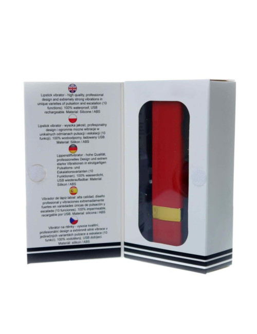 B-Series Magic Lipstick Mini Wibrator Czerwony