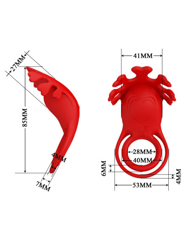 PRETTY LOVE - VIBRATION PENIS RING, Ruben, 7 vibration functions