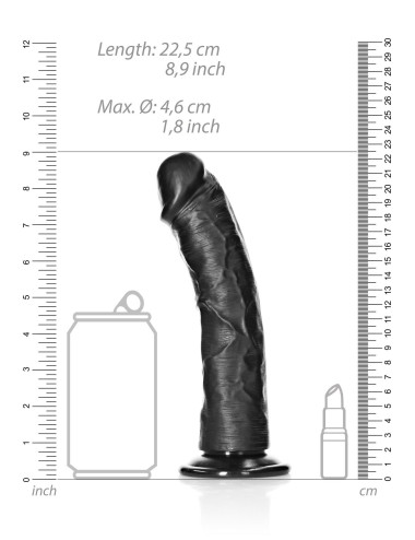 Curved Realistic Dildo with Suction Cup - 8/ 20,5 cm