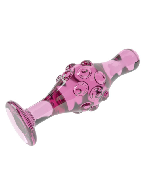 Lovetoy Glass Romance Pink Szklany Plug Analny 11.3 cm