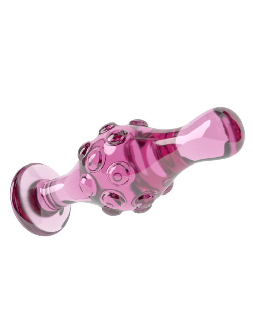 Lovetoy Glass Romance Pink Szklany Plug Analny 11.3 cm