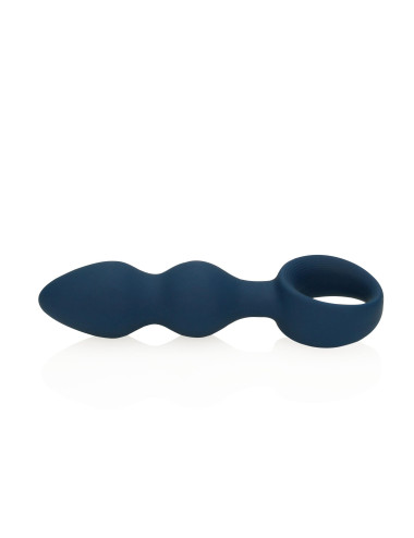 Teardrop Shaped Anal Plug - Large - Baltic Blue
