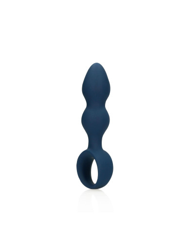 Teardrop Shaped Anal Plug - Large - Baltic Blue