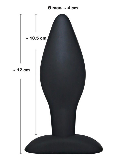 Black Velvets Large Plug - Duży korek analny