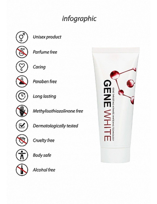 Pharmquests Lighten Cream Gene White 100 ml