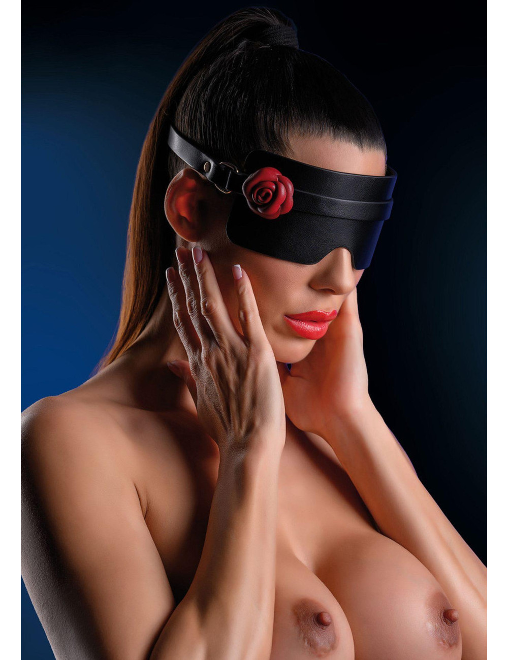 Wild Roses Blindfold Black