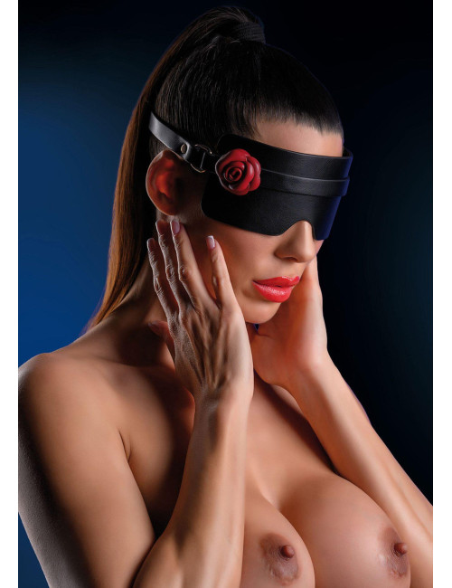 Wild Roses Blindfold Black