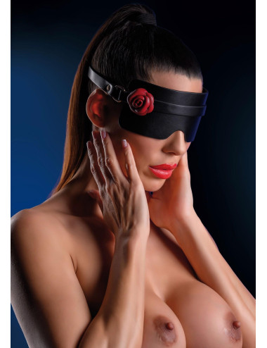 Wild Roses Blindfold Black