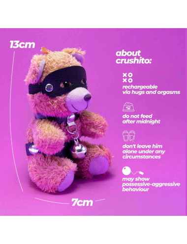 CRUSHIOUS CRUSHITO BELL BEAR KEYRING