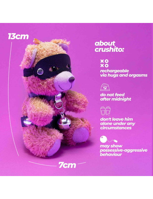 Crushious Crushito Brelok do Kluczy Miś z Dzwoneчком