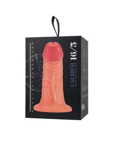 Realistic dildo Caliber 16/5 , PVC, flesh,  length 16cm, diameter 5cm