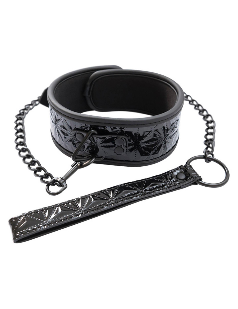 Collar with detachable leash