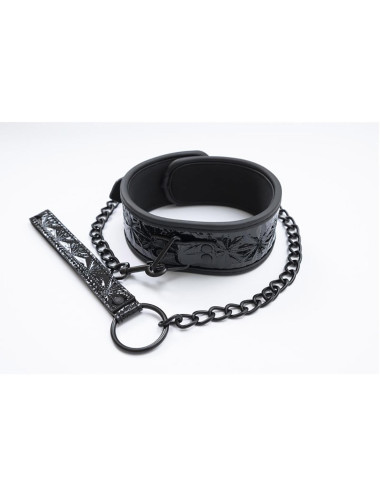 Collar with detachable leash