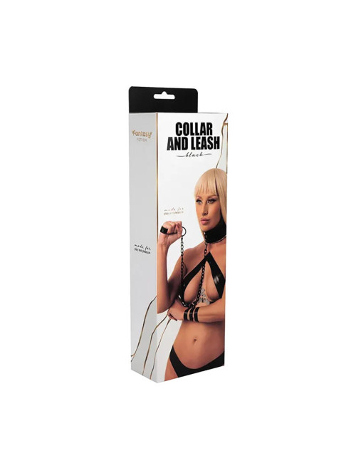 Collar with detachable leash