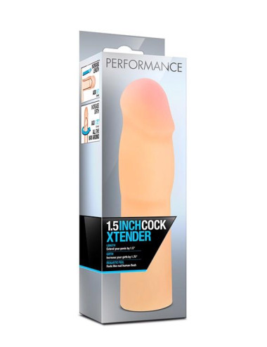 Performance 1.5-Inch Beżowa Nakładka Przedłużająca Penisa – Zabawki / Nakładki / Przedłużki