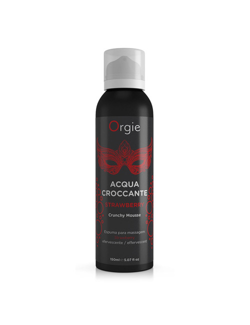 Acqua Croccante Crunchy Mousse Strawberry 150 ml - Afrodyzjaki Do Masażu Świece Kremy