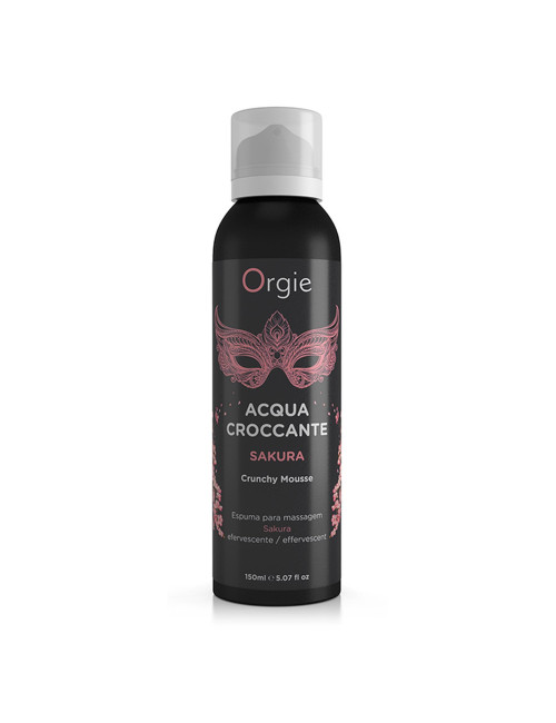Acqua Croccante Crunchy Mousse Sakura Fruit - Afrodyzjaki Do Masażu Świece Kremy 150 ml