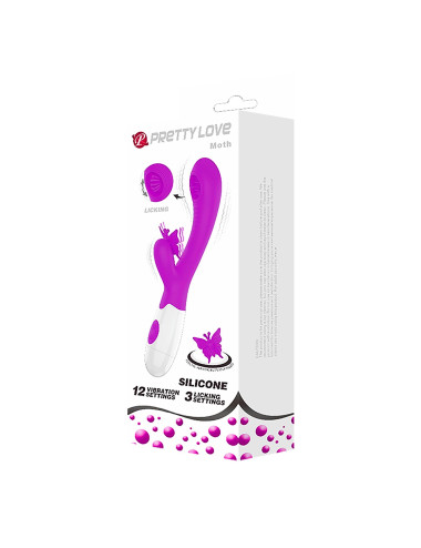 PRETTY LOVE - Moth, 12 vibration functions 3 licking settings
