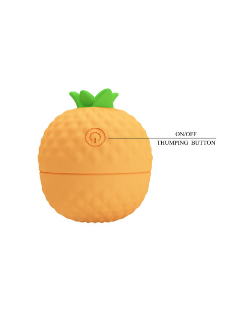 PRETTY LOVE Pineapple Secret - Wibrator silikonowy, 12 funkcji pulsujących, Zabawki / Wibratory / Stymulatory