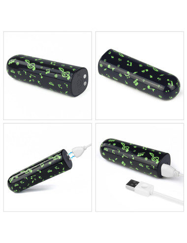Rechargeable Glow-in-the-dark Music Massager