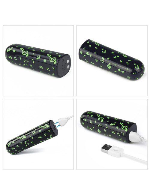 Rechargeable Glow-in-the-dark Music Massager