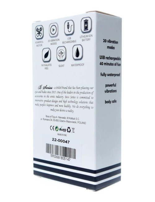 Stymulator-Rechargeable Powerful Bullet Vibrator USB 20 Functions - Silver