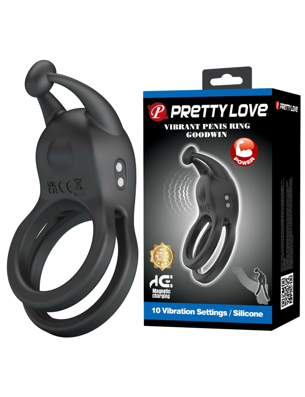 Pretty Love Goodwin - Wibracyjny pierścień erekcyjny dla par