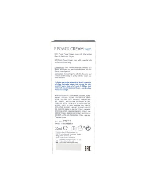 Penis Power Cream Men Afrodyzjaki dla mężczyzn Erekcja Żel i Sprej 30 ml