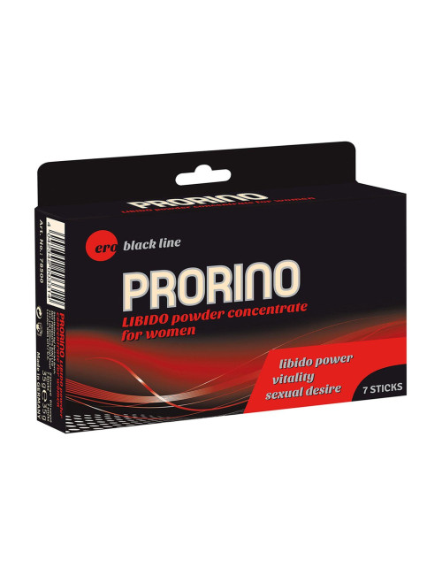 PRORINO Black Line Libido Powder – Afrodyzjaki dla kobiet, Stymulacja i Libido