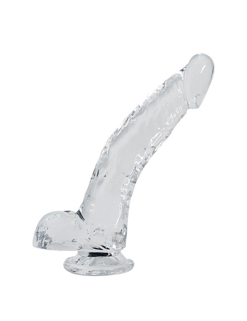Stallion Jelly Dildo - Żelowe Zabawki, Dildo 22 cm, IPX8, Przezroczysty