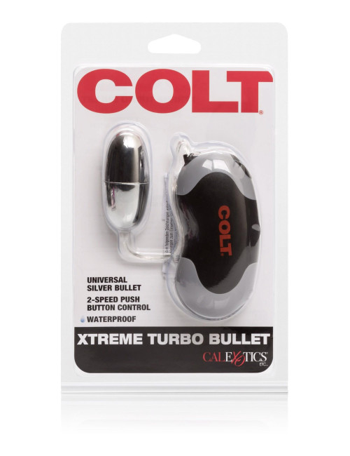COLT Xtreme Turbo Bullet Metal - Jajko Wibrujące, Wodoodporne, 2 Prędkości