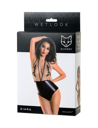 Wetlook body dress KIARA - black M