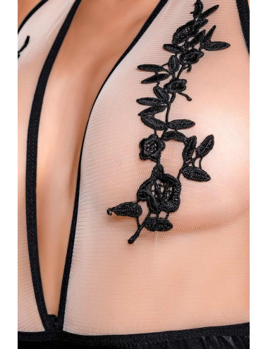 Wetlook body dress KIARA - black S