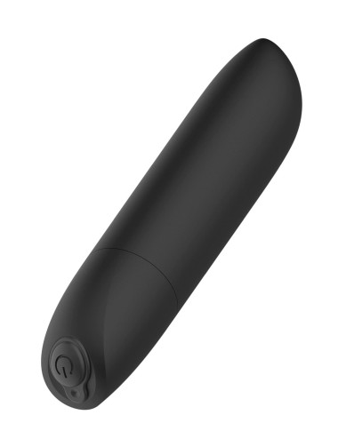 Mini Wibrator Bullet USB - 20 Trybów, Wodoodporny, Czarny Matowy