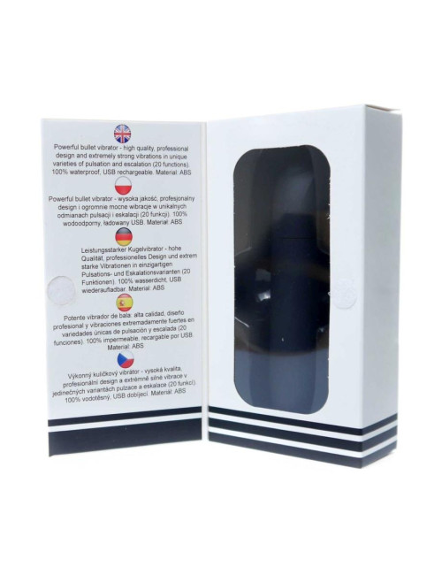 B-Series Magic Mini Wibrator Bullet USB Matowy Czarny