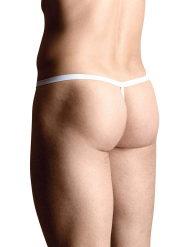 SoftLine Collection Męskie Stringi 4438 Białe S/L