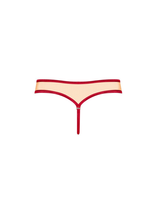 Obsessive Rubinesa Koronkowe Stringi L/XL