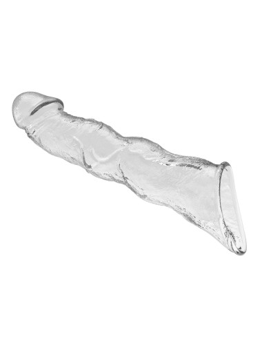 Pretty Love Extension Penis Sleeve with Modular Length Blocks Clear – 28 cm