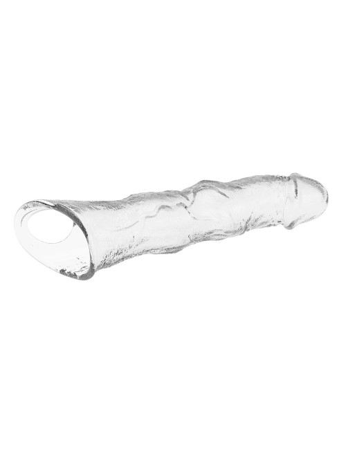 Pretty Love Extension Sleeve Przezroczysta z Modułowymi Blokami – 28 cm, Zabawki/Nakładki/Przedłużki, Bezpieczne dla ciała