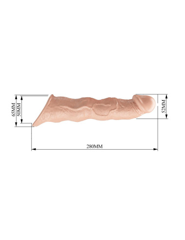 Pretty Love Extension Penis Sleeve with Modular Length Blocks – 28 cm