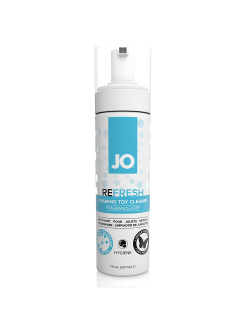 System JO Refresh Pianka do Zabawek 207 ml – Toy Cleaner Afrodyzjaki Higiena Zabawek