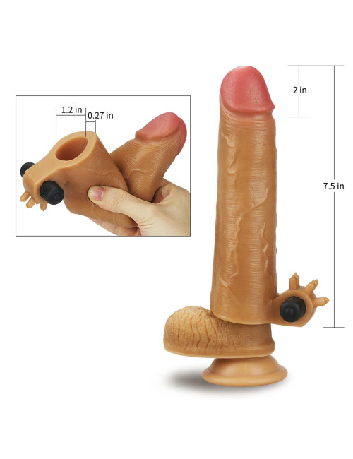 Add 2" Vibrating
Silicone Extender
