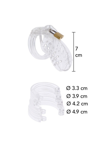 Chastity Cock Cage Acrylic Transparent