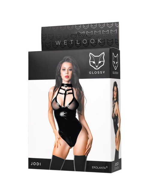 Glossy Wetlook Body Jodi – Czarne M