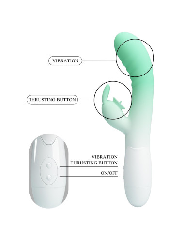 PRETTY LOVE - Cerberus, 30 vibration functions 30 licking settings, Silicone ABS, USB rechargeable