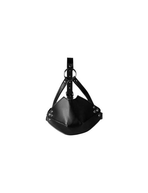 Ouch! Head Harness z Maską, Kneblem Kulkowym i PU Leather