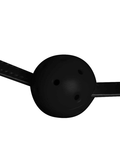 Ouch! Head Harness z Maską, Kneblem Kulkowym i PU Leather