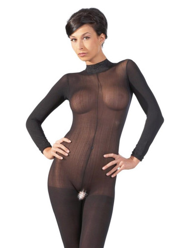 Catsuit with Lace Collar M/L